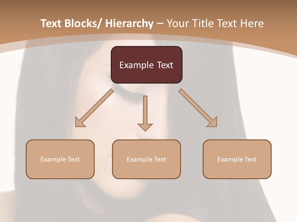 White Background Glamour Model PowerPoint Template