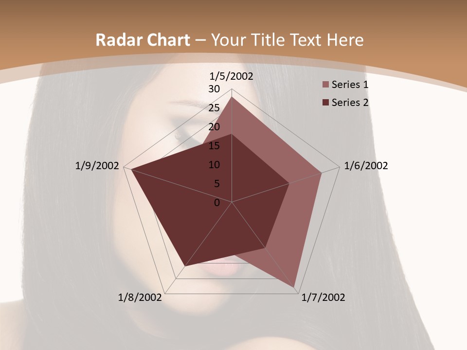 White Background Glamour Model PowerPoint Template