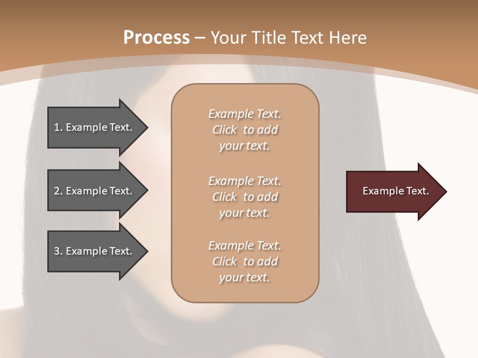 White Background Glamour Model PowerPoint Template