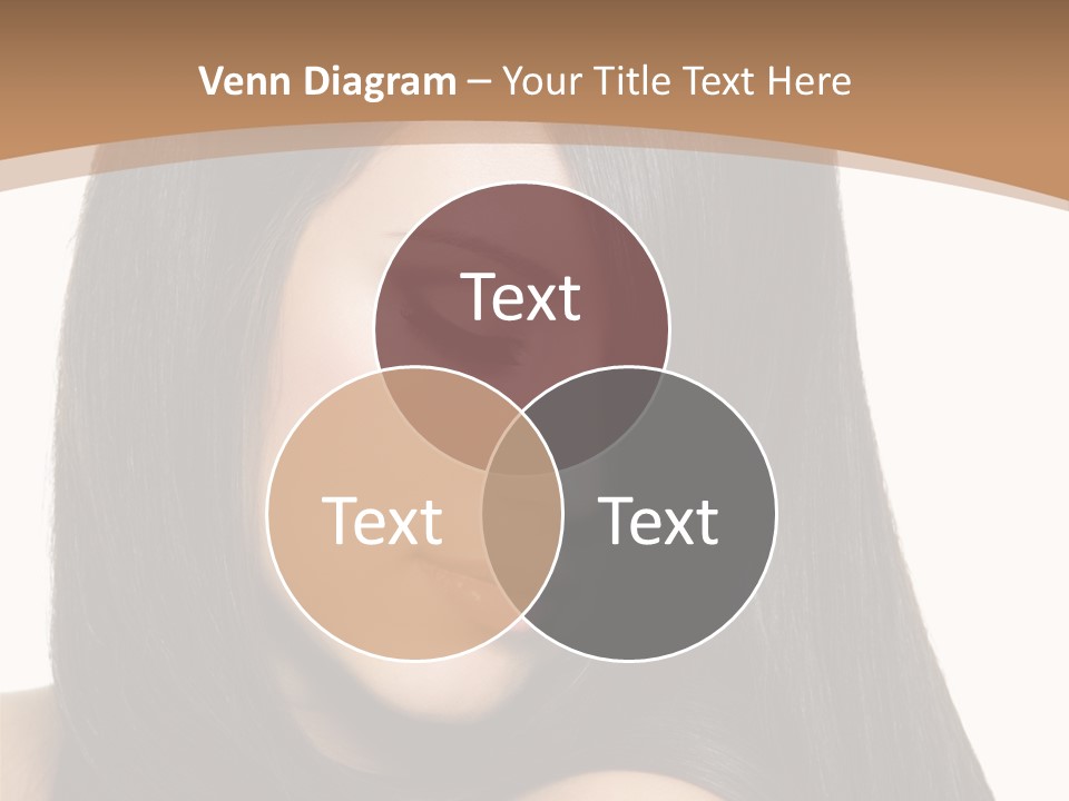 White Background Glamour Model PowerPoint Template