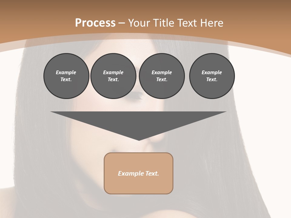 White Background Glamour Model PowerPoint Template