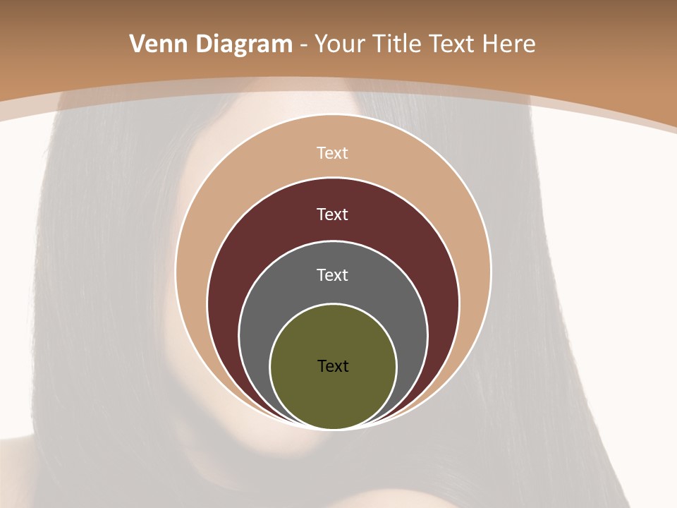 White Background Glamour Model PowerPoint Template