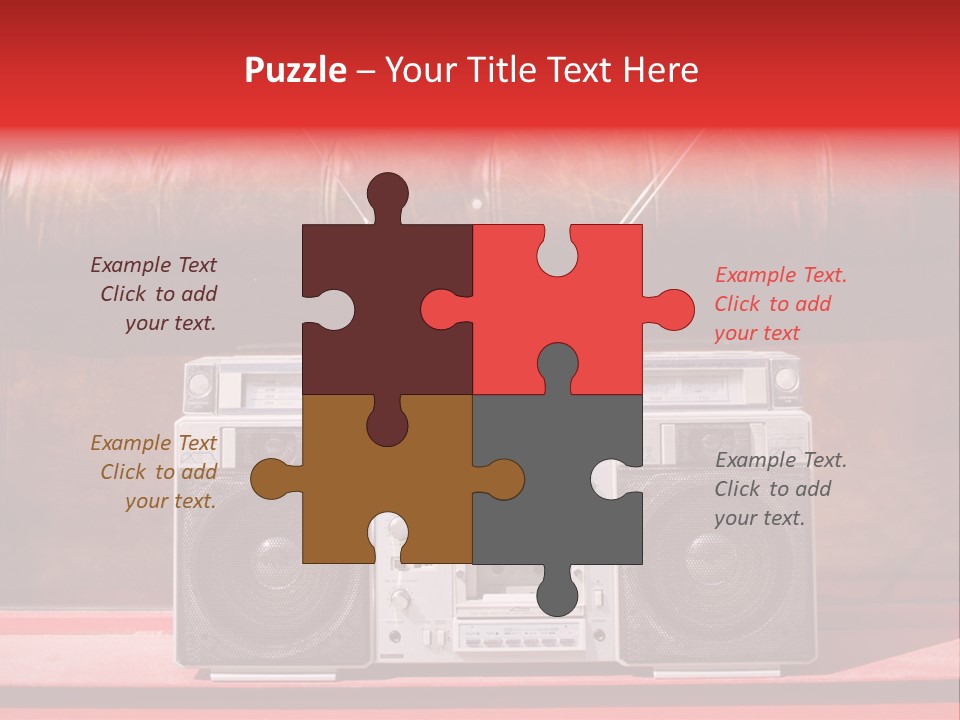 Tune Audio Play PowerPoint Template