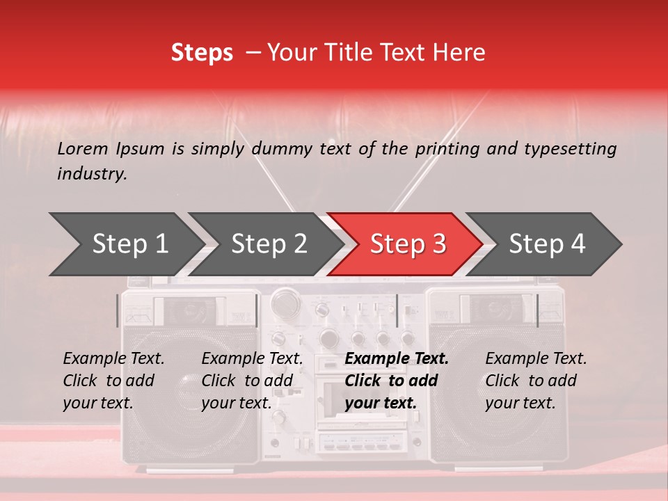 Tune Audio Play PowerPoint Template