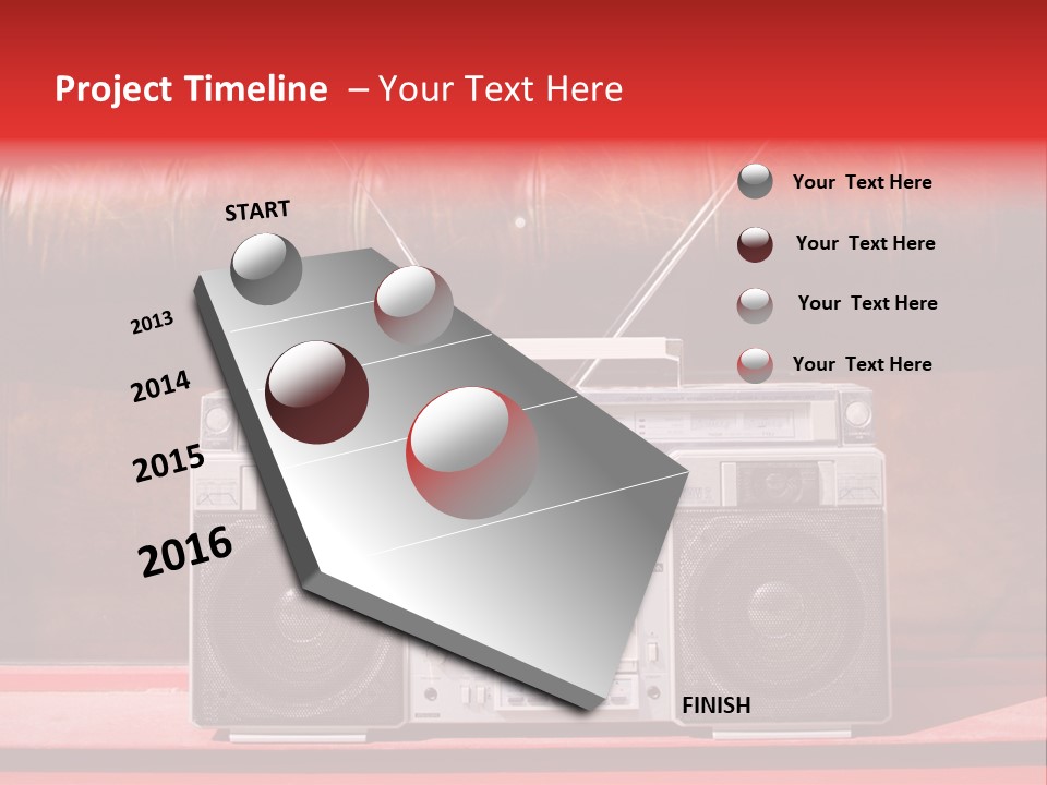 Tune Audio Play PowerPoint Template