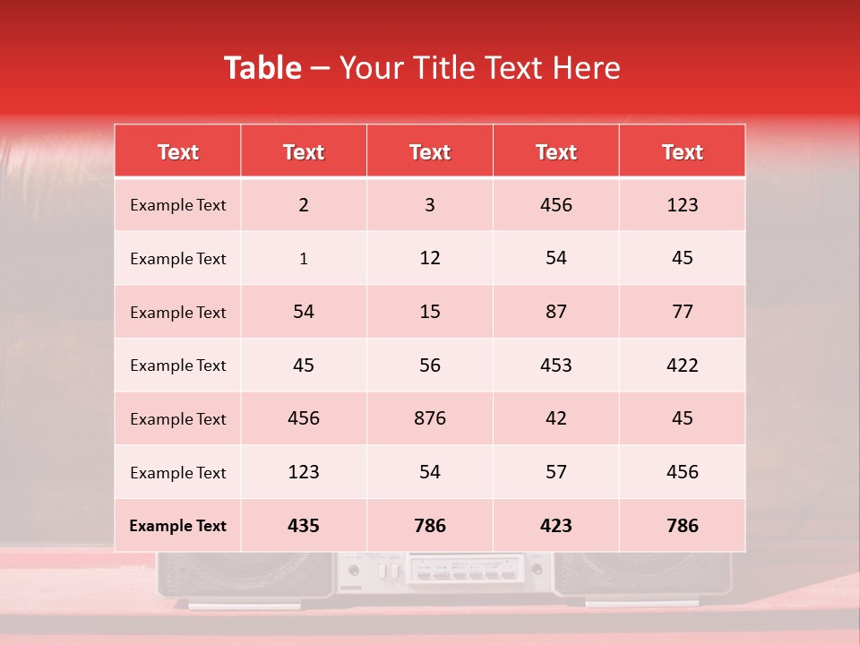 Tune Audio Play PowerPoint Template
