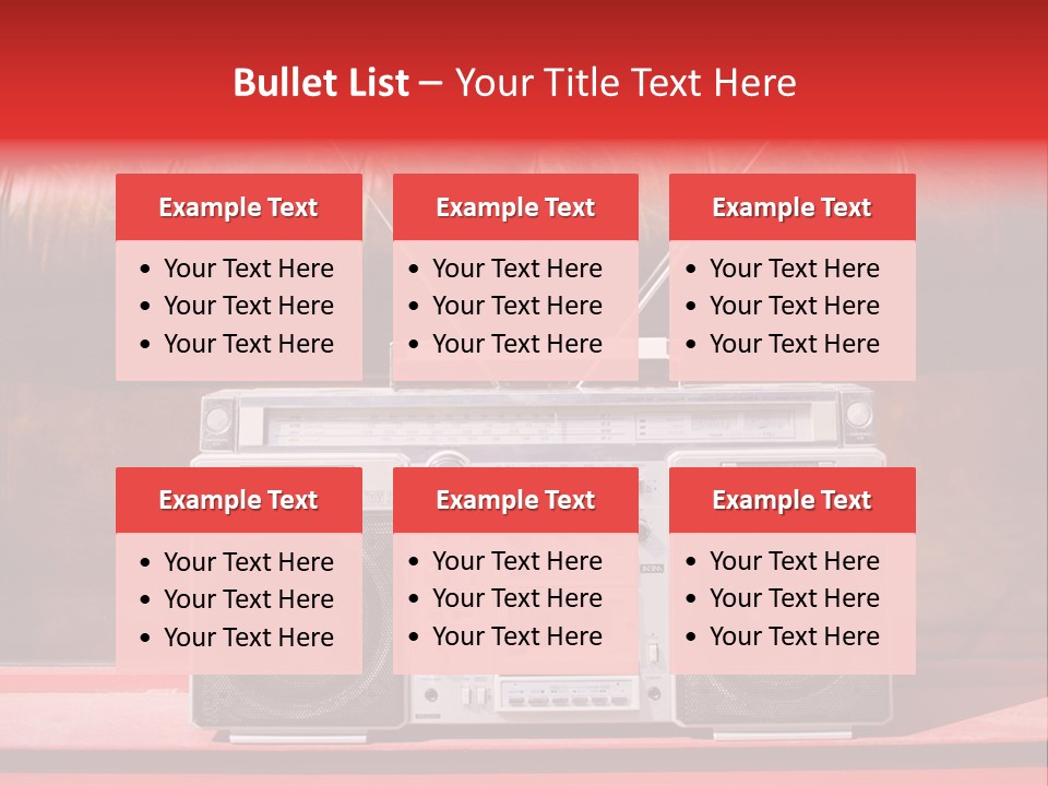 Tune Audio Play PowerPoint Template