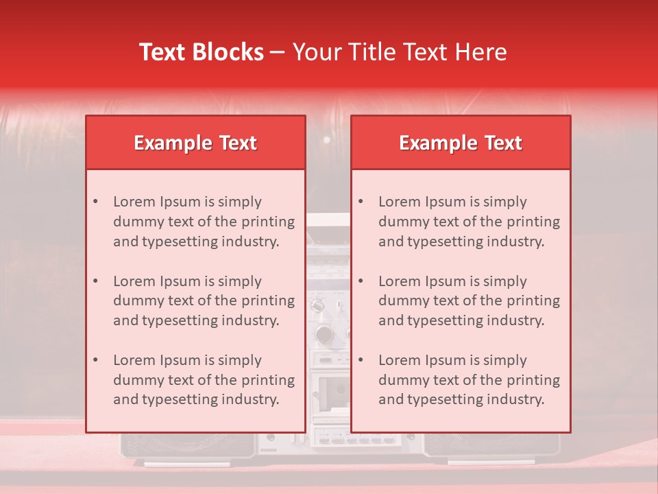Tune Audio Play PowerPoint Template