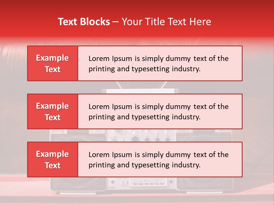 Tune Audio Play PowerPoint Template