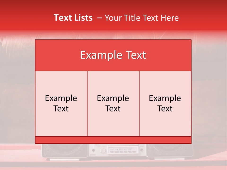Tune Audio Play PowerPoint Template