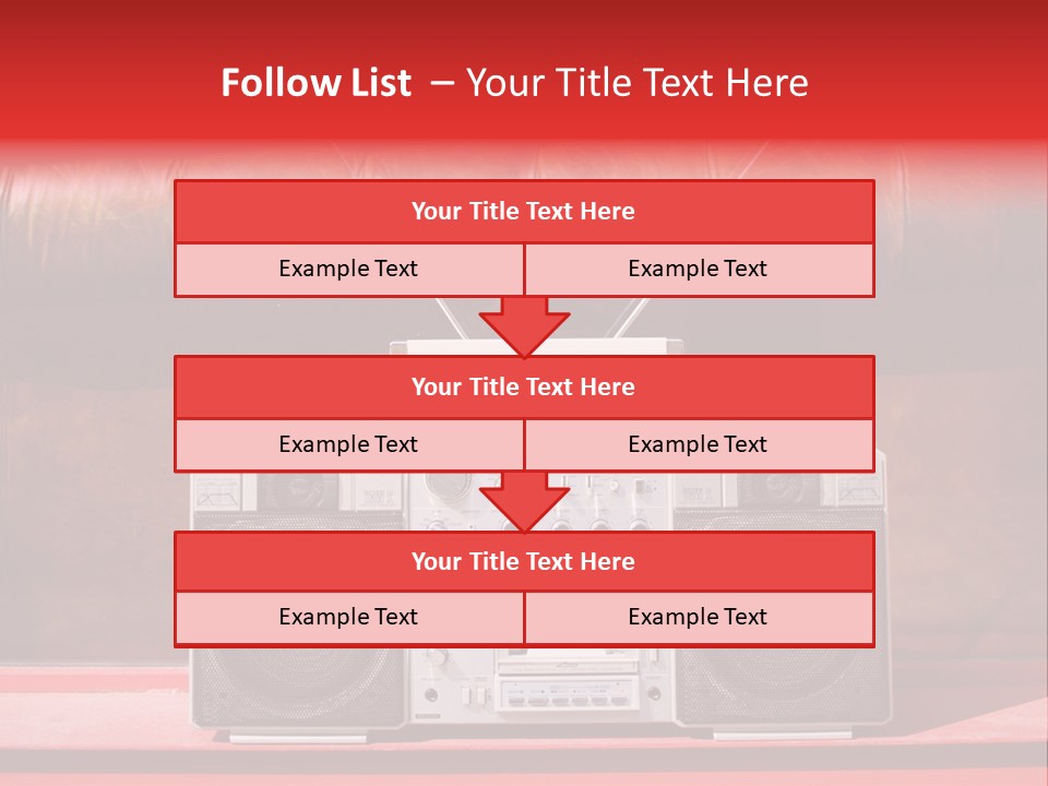 Tune Audio Play PowerPoint Template