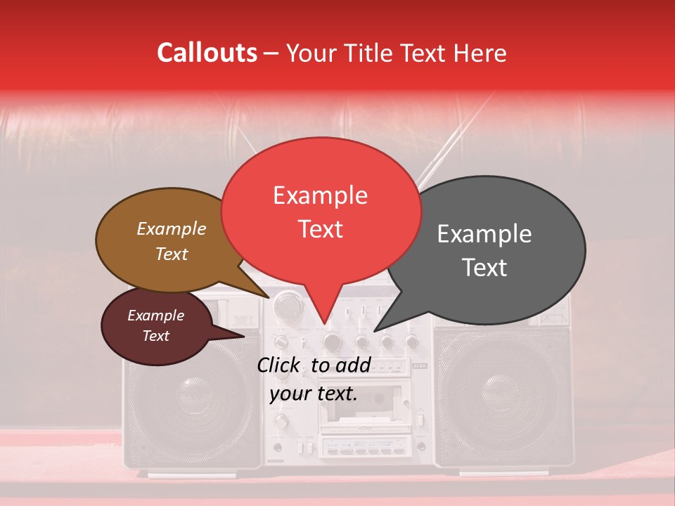Tune Audio Play PowerPoint Template