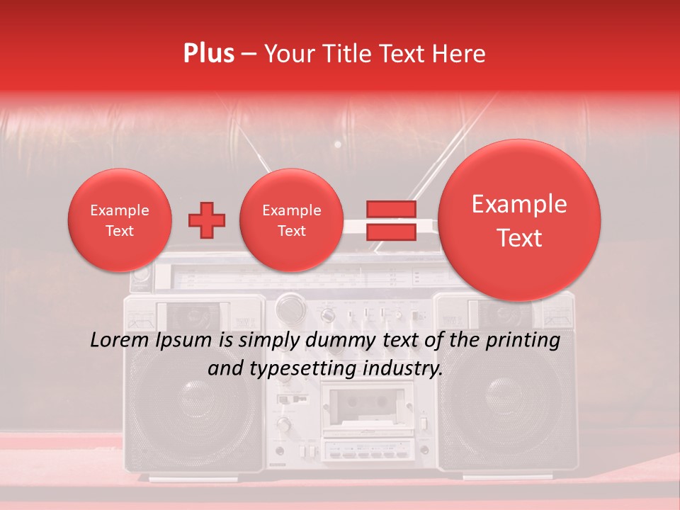 Tune Audio Play PowerPoint Template