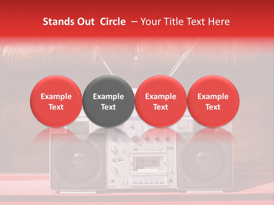Tune Audio Play PowerPoint Template