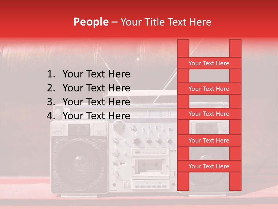 Tune Audio Play PowerPoint Template