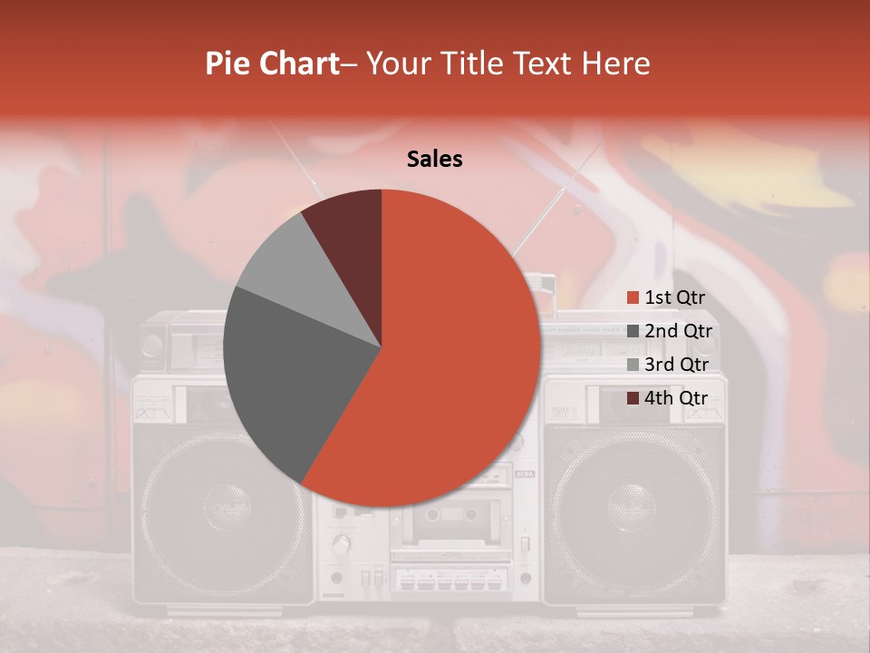 Boombox Volume Seventies PowerPoint Template