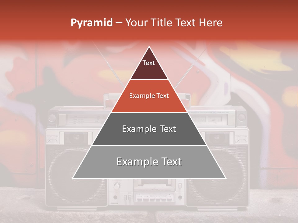 Boombox Volume Seventies PowerPoint Template