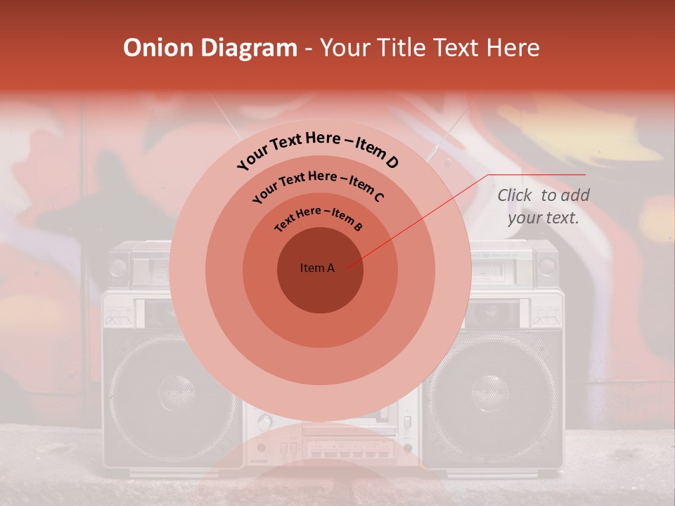 Boombox Volume Seventies PowerPoint Template