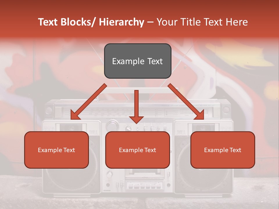 Boombox Volume Seventies PowerPoint Template