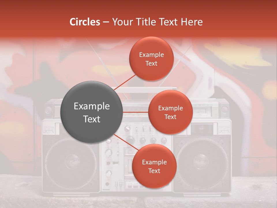 Boombox Volume Seventies PowerPoint Template