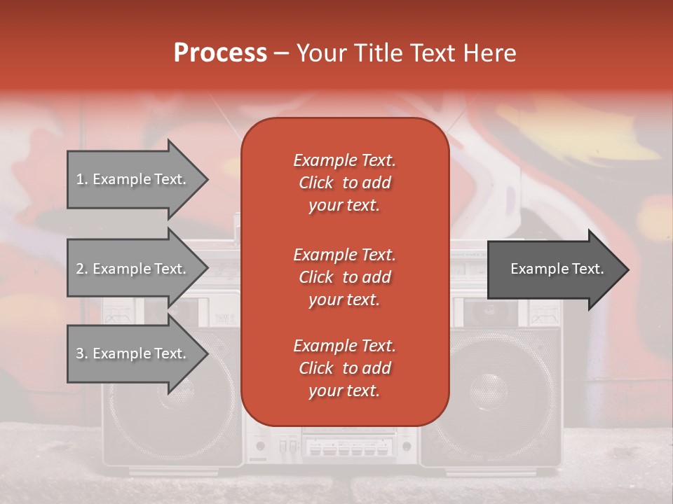 Boombox Volume Seventies PowerPoint Template