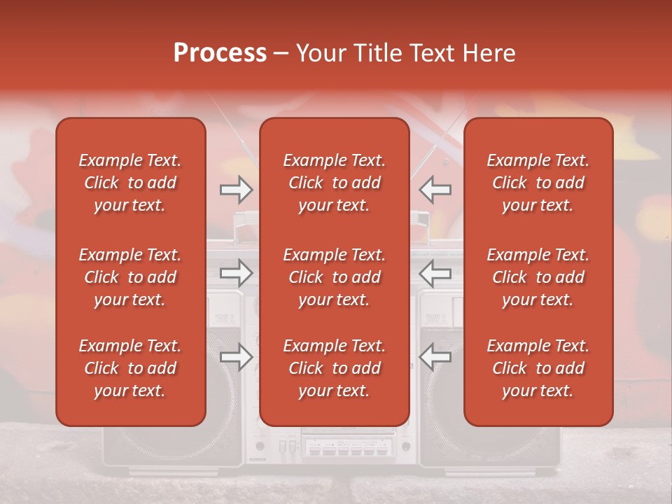 Boombox Volume Seventies PowerPoint Template