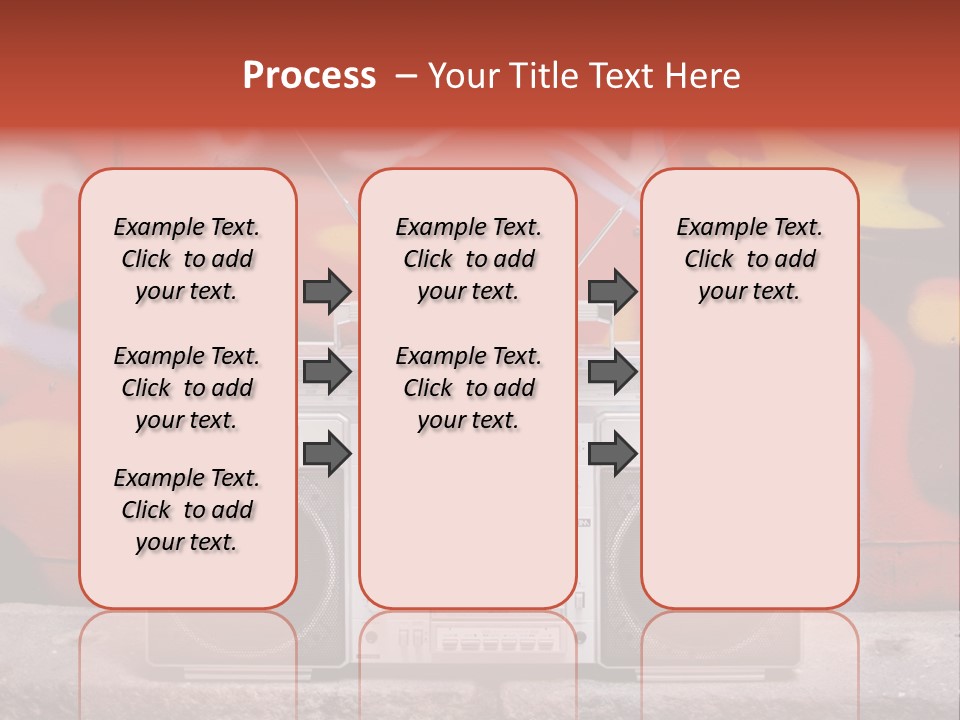 Boombox Volume Seventies PowerPoint Template