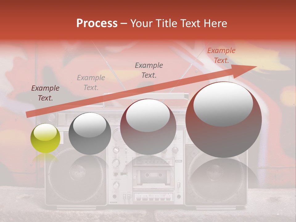 Boombox Volume Seventies PowerPoint Template