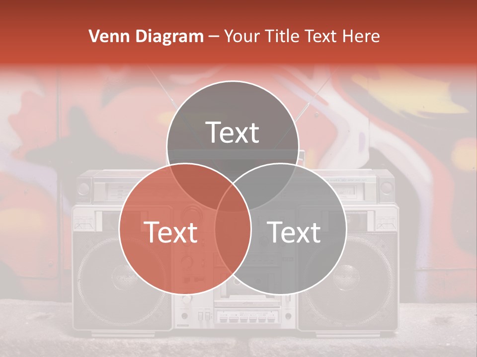 Boombox Volume Seventies PowerPoint Template