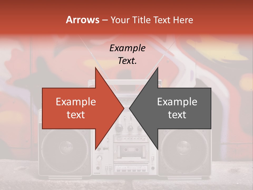 Boombox Volume Seventies PowerPoint Template