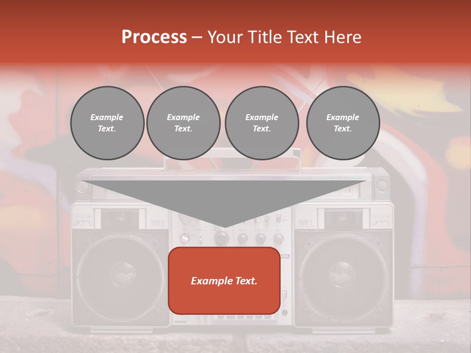 Boombox Volume Seventies PowerPoint Template
