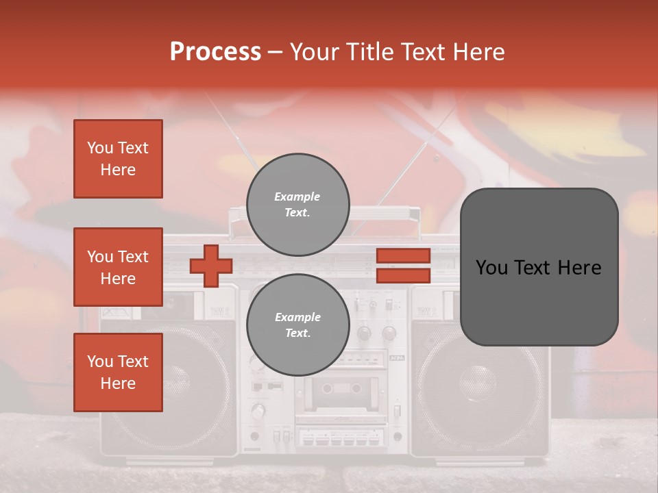 Boombox Volume Seventies PowerPoint Template