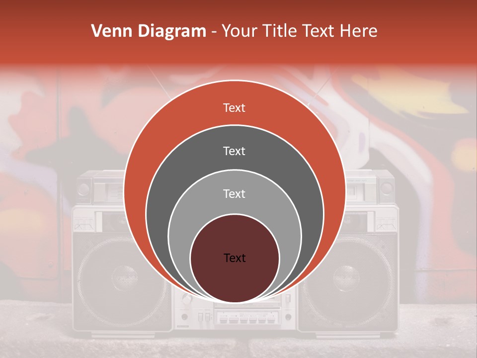 Boombox Volume Seventies PowerPoint Template