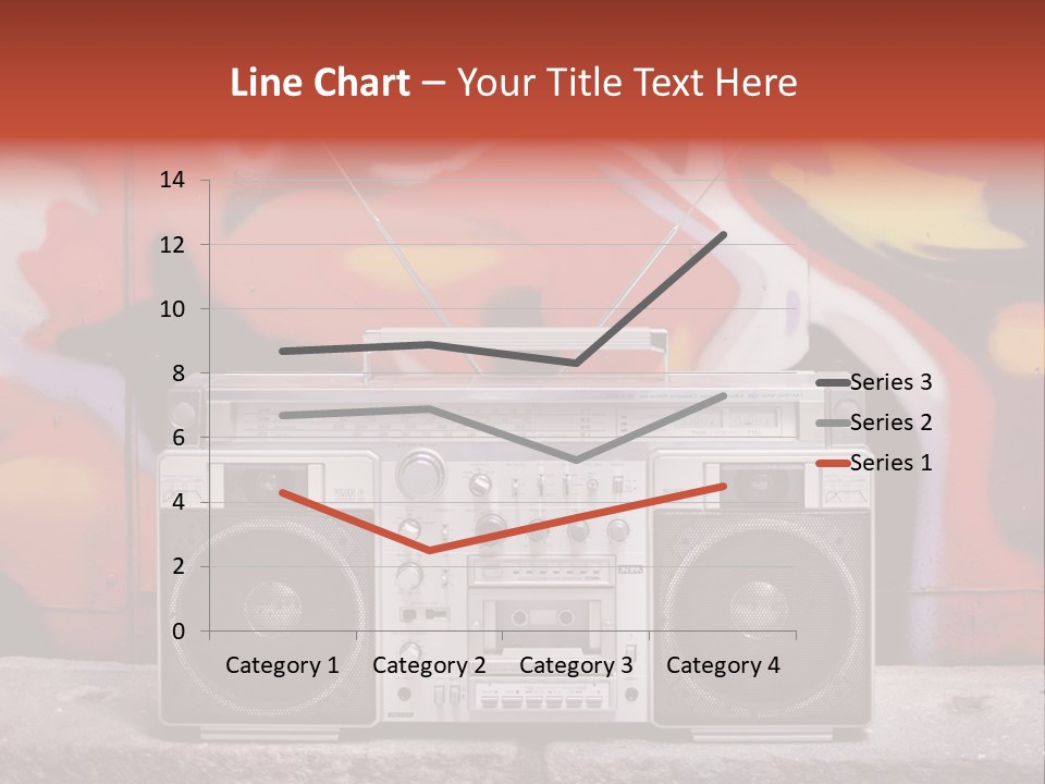 Boombox Volume Seventies PowerPoint Template