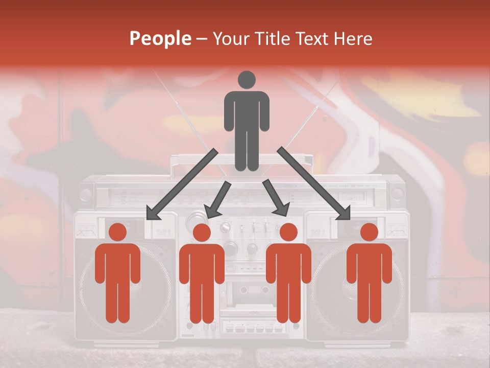 Boombox Volume Seventies PowerPoint Template