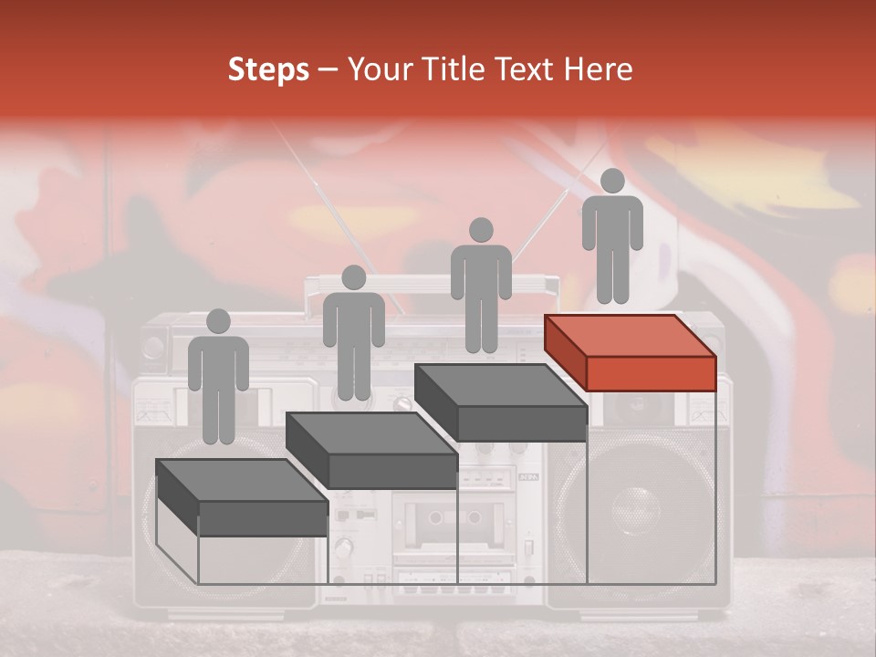 Boombox Volume Seventies PowerPoint Template