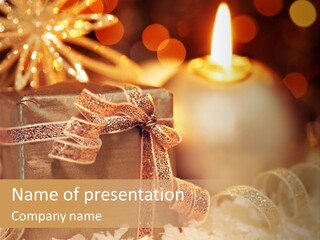 White Ribbon  PowerPoint Template