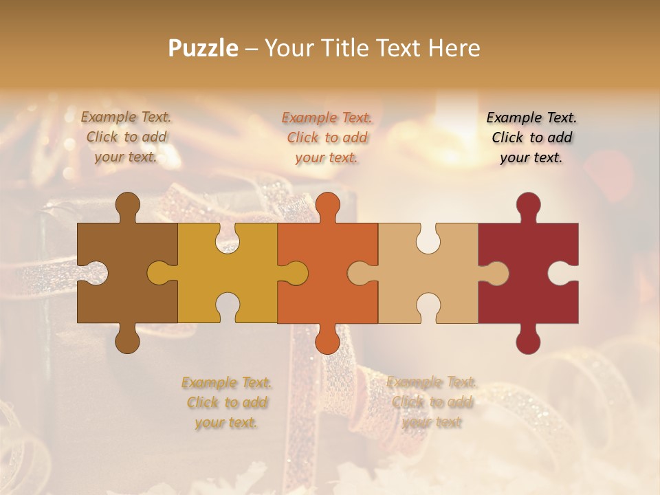 White Ribbon  PowerPoint Template