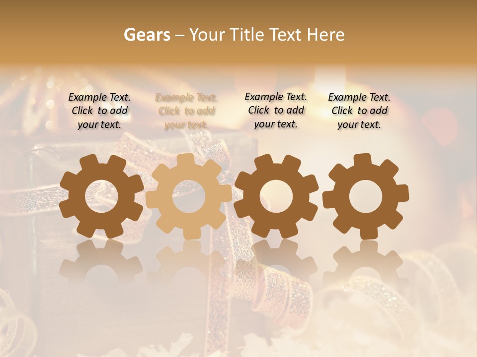 White Ribbon  PowerPoint Template