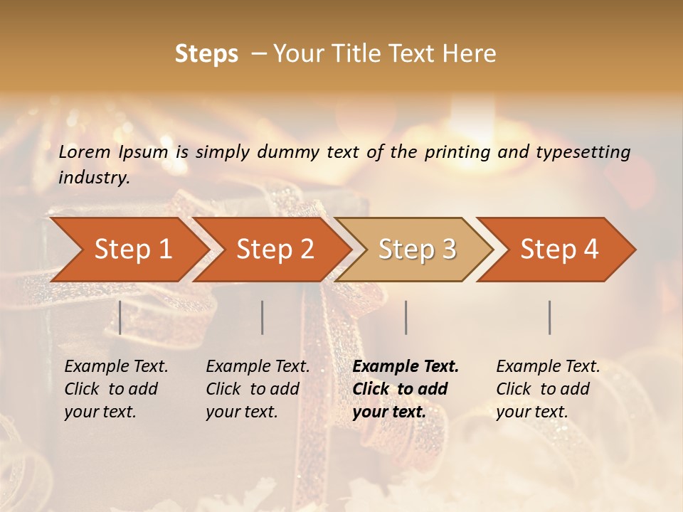 White Ribbon  PowerPoint Template