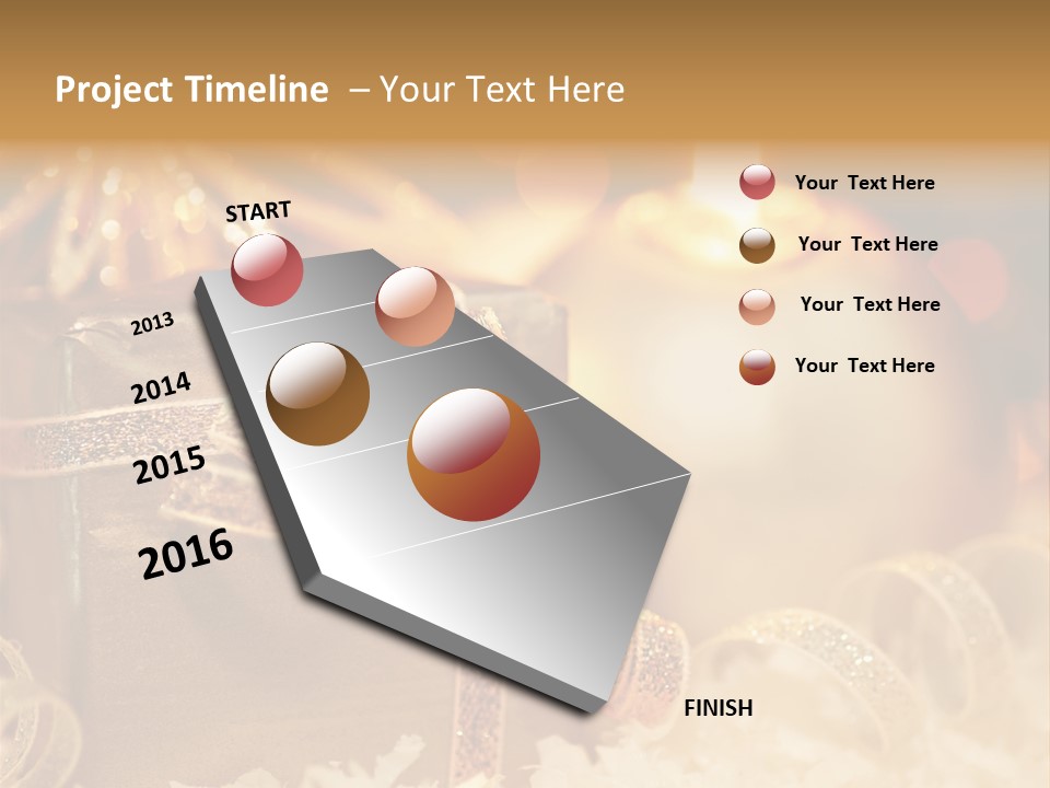 White Ribbon  PowerPoint Template
