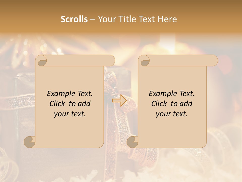 White Ribbon  PowerPoint Template