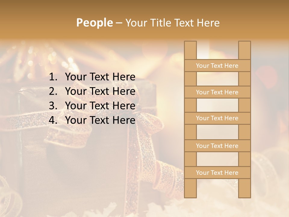 White Ribbon  PowerPoint Template
