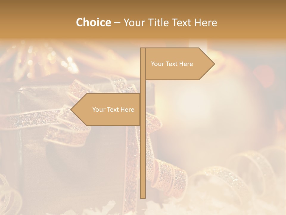 White Ribbon  PowerPoint Template