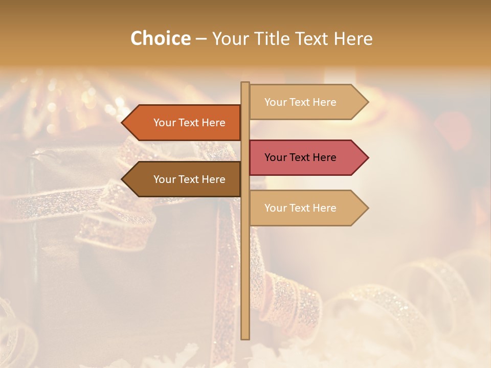 White Ribbon  PowerPoint Template