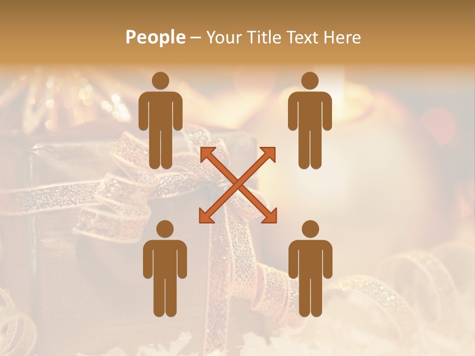 White Ribbon  PowerPoint Template