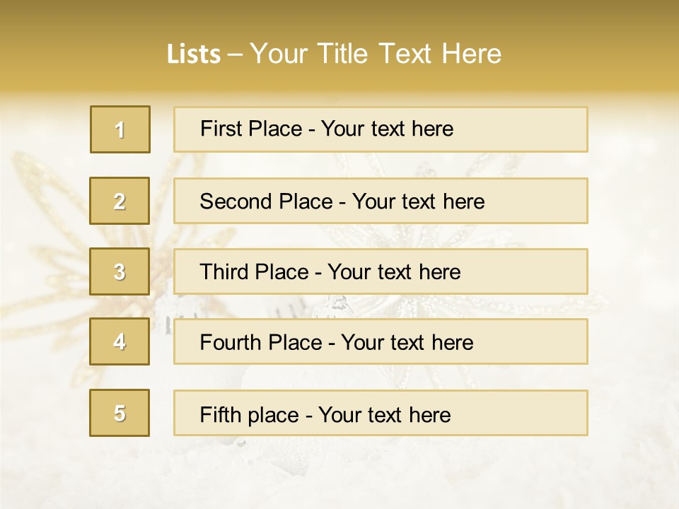 Defocus Silver Snowflake PowerPoint Template