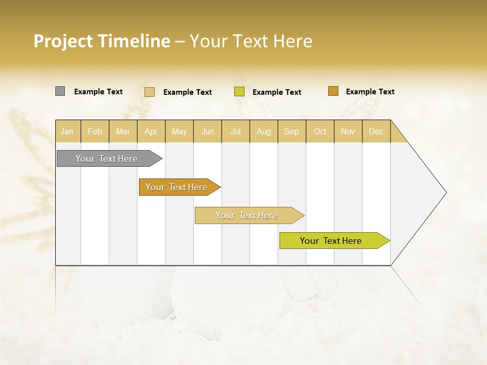 Defocus Silver Snowflake PowerPoint Template