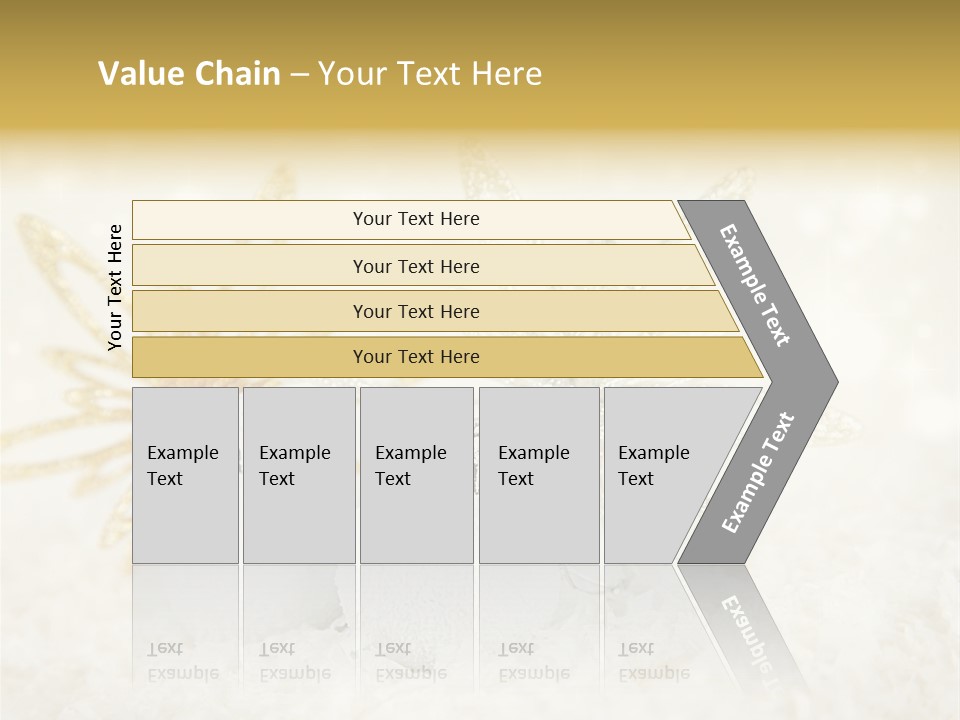 Defocus Silver Snowflake PowerPoint Template