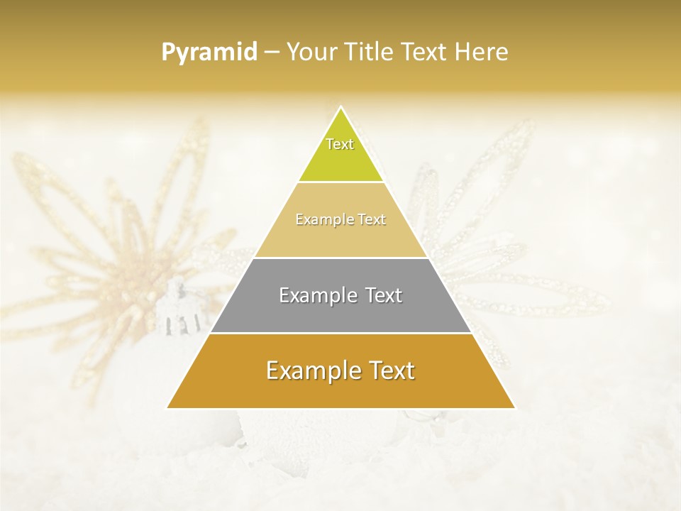 Defocus Silver Snowflake PowerPoint Template